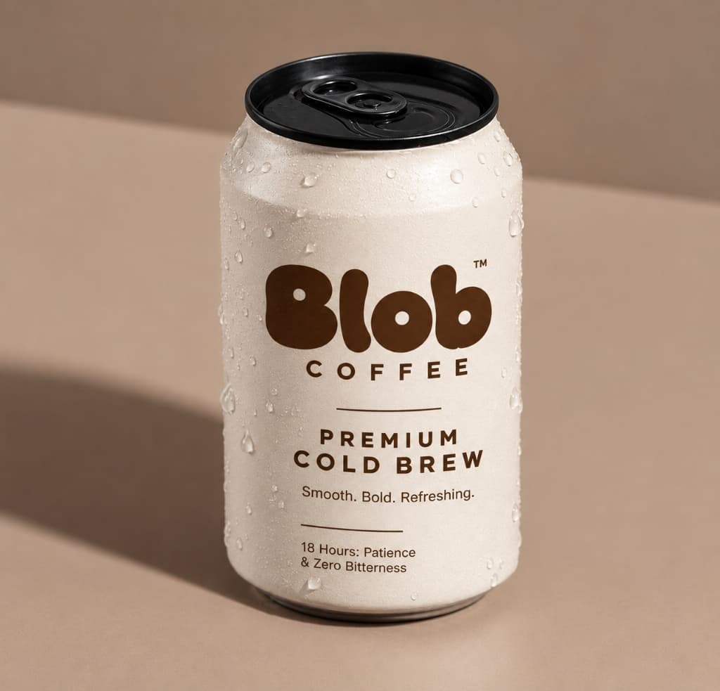 Blob Coffee 250ml Aluminum Can — Premium Cold Brew